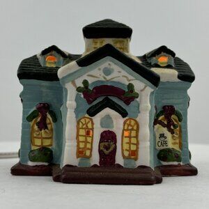 Vintage 1998 Dickens Collectables Sugar Creek County Cafe 4.25" Porcelain Light